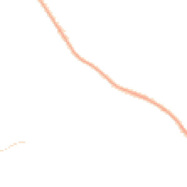 Night-time road noise heatmap for RH16 2GF