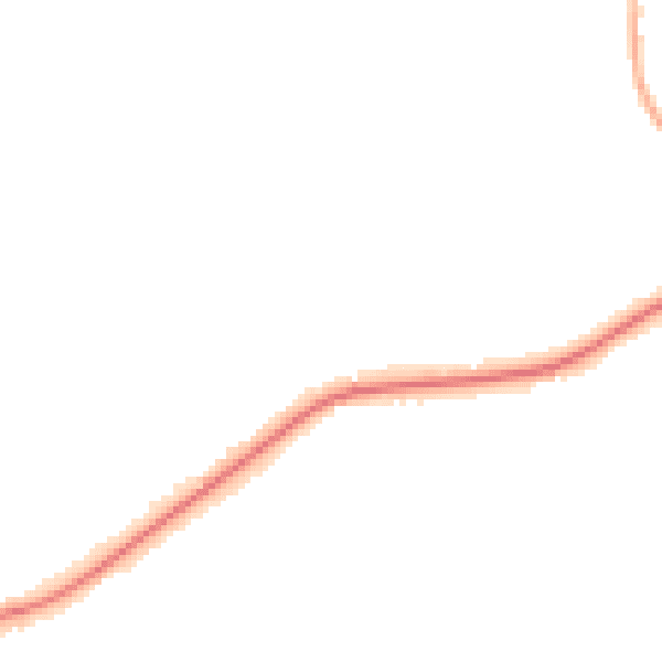 Night-time road noise heatmap for RH16 2QE