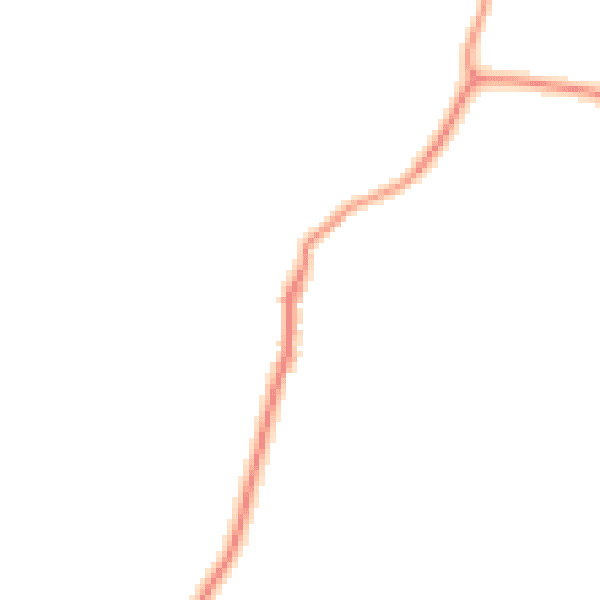 Daytime road noise heatmap for RH16 2QN