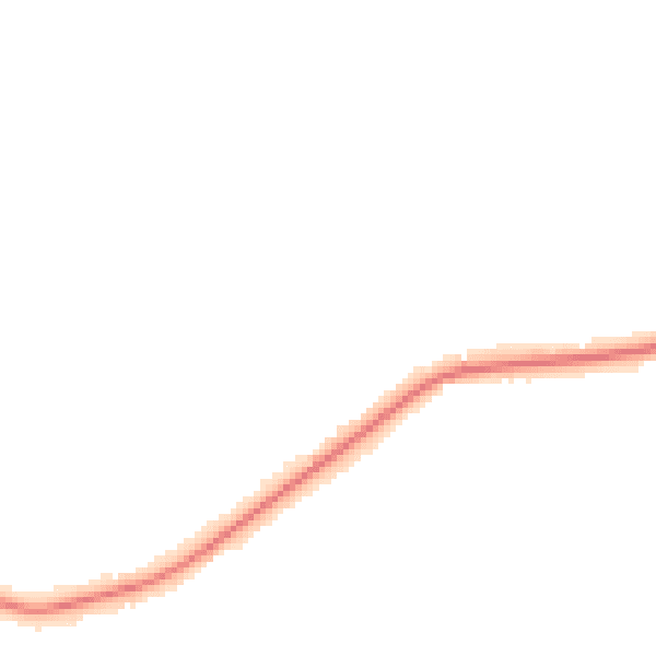 Night-time road noise heatmap for RH16 3JE