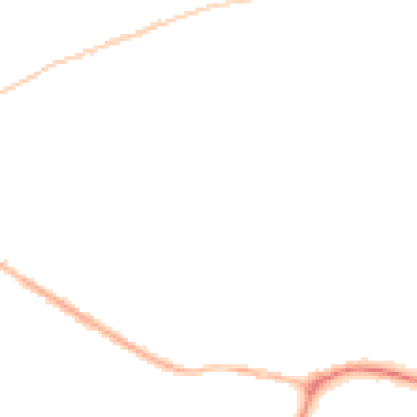 Night-time road noise heatmap for RH16 3NW