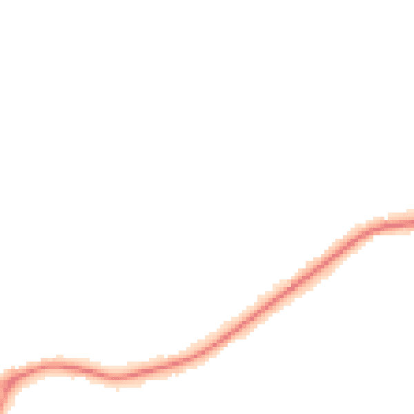 Night-time road noise heatmap for RH16 3RD