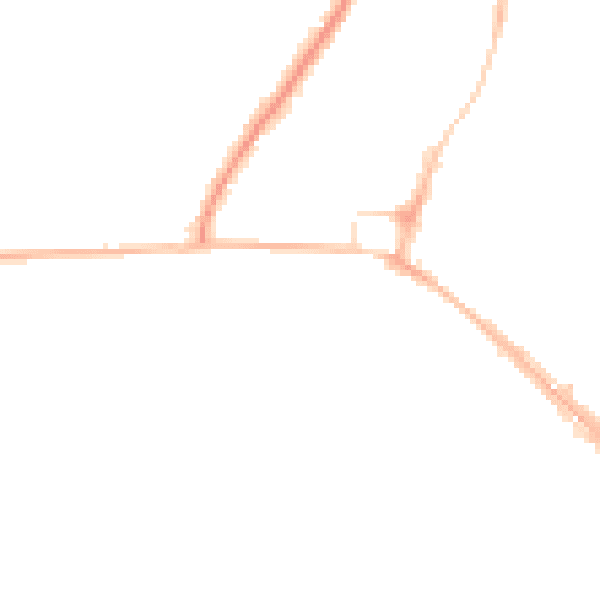 Night-time road noise heatmap for RH16 4AZ