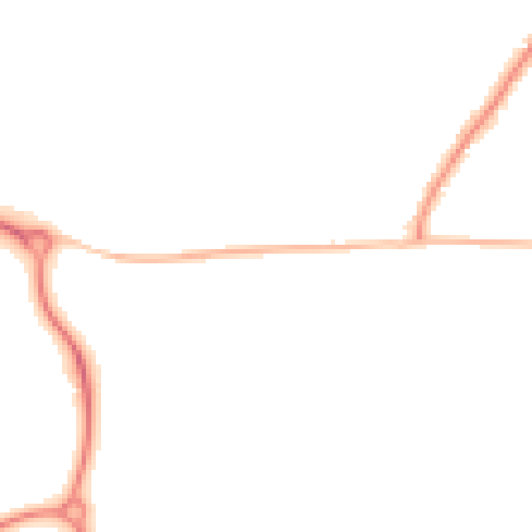 Night-time road noise heatmap for RH16 4BB