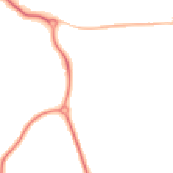 Night-time road noise heatmap for RH16 4BU