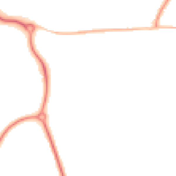 Night-time road noise heatmap for RH16 4FU