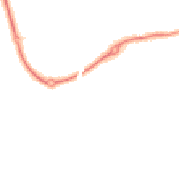 Night-time road noise heatmap for RH16 4XU