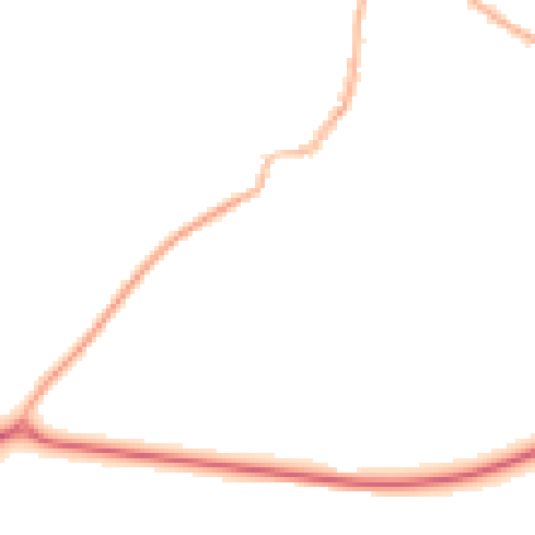 Night-time road noise heatmap for RH17 5AA