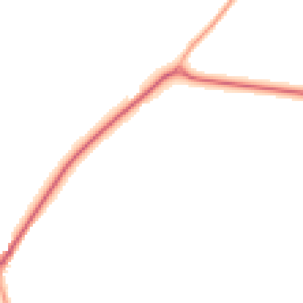 Night-time road noise heatmap for RH17 5AE