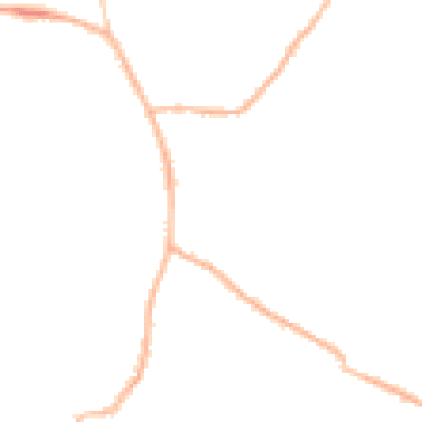 Night-time road noise heatmap for RH17 5ER