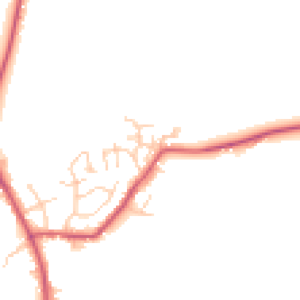 Daytime road noise heatmap for RH17 5HT