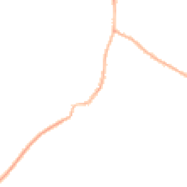 Night-time road noise heatmap for RH17 5JU