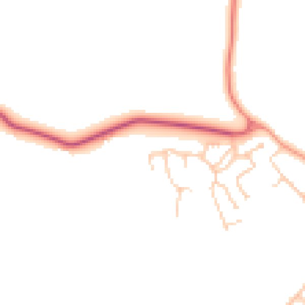 Daytime road noise heatmap for RH17 5LE