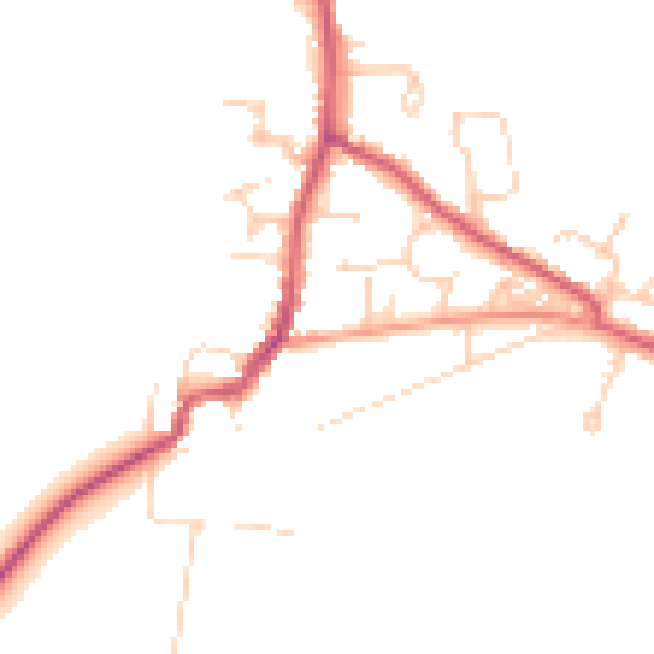 Daytime road noise heatmap for RH17 5LJ