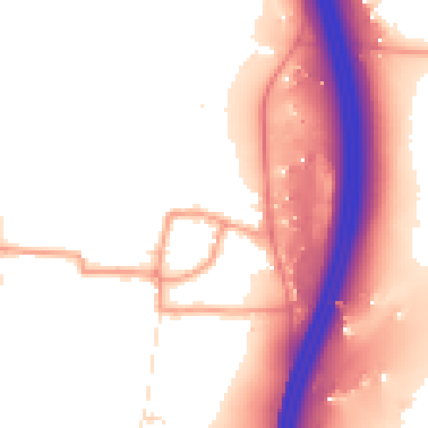 Daytime road noise heatmap for RH17 5PP