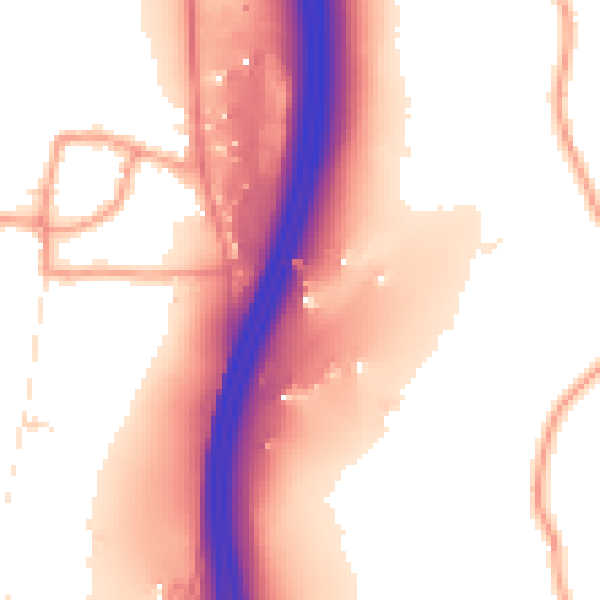 Daytime road noise heatmap for RH17 5PX