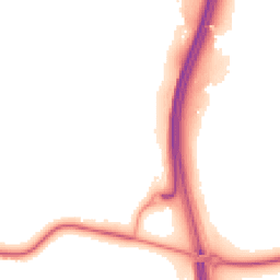 Night-time road noise heatmap for RH17 5SH