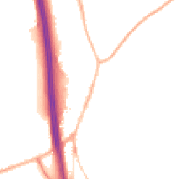Night-time road noise heatmap for RH17 6BH