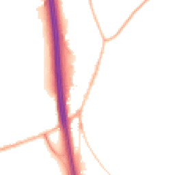 Night-time road noise heatmap for RH17 6BJ