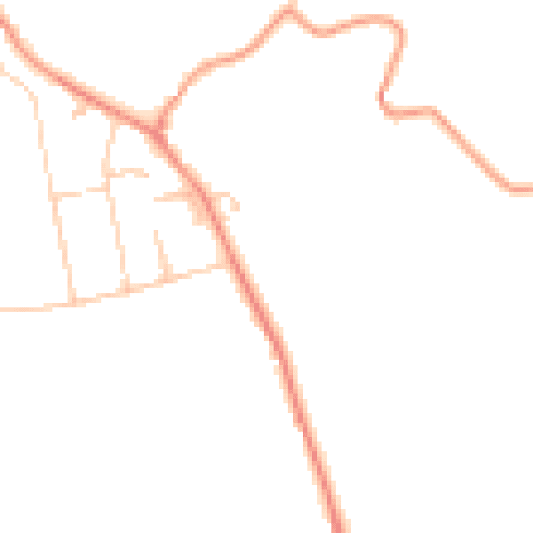 Daytime road noise heatmap for RH17 6FW