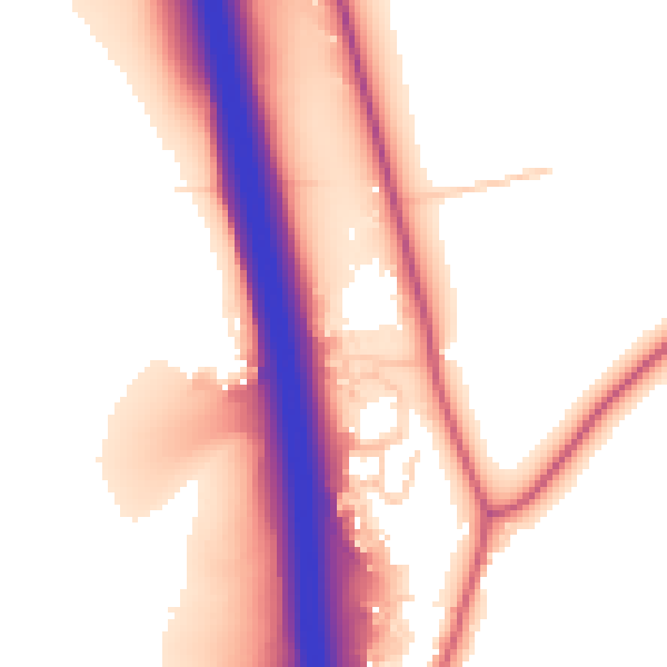 Daytime road noise heatmap for RH17 6HB