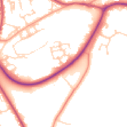 Daytime road noise heatmap for RH17 7BY
