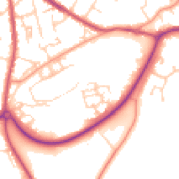 Daytime road noise heatmap for RH17 7DW