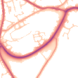 Daytime road noise heatmap for RH17 7EP