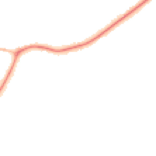 Night-time road noise heatmap for RH17 7GB