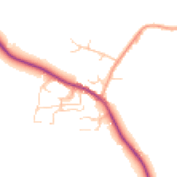 Daytime road noise heatmap for RH17 7PG