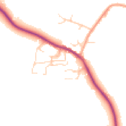 Daytime road noise heatmap for RH17 7PH