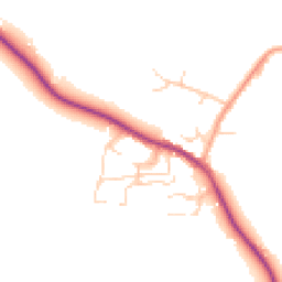 Daytime road noise heatmap for RH17 7PL