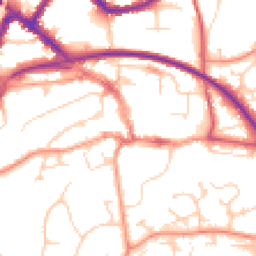 Daytime road noise heatmap for RH19 1AG