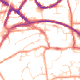 Daytime road noise heatmap for RH19 1AN