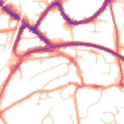 Daytime road noise heatmap for RH19 1AR