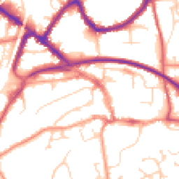 Daytime road noise heatmap for RH19 1AT