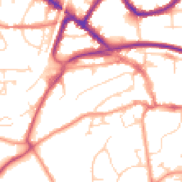 Daytime road noise heatmap for RH19 1AU