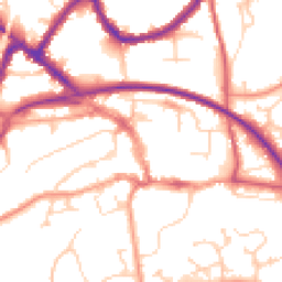 Daytime road noise heatmap for RH19 1AW