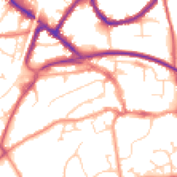 Daytime road noise heatmap for RH19 1AZ