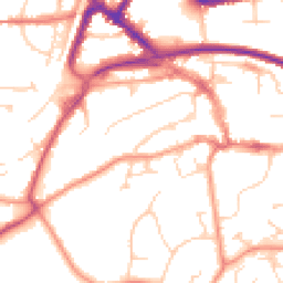 Daytime road noise heatmap for RH19 1BE