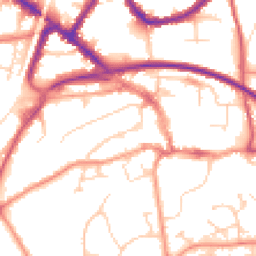 Daytime road noise heatmap for RH19 1BG