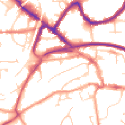 Daytime road noise heatmap for RH19 1BS