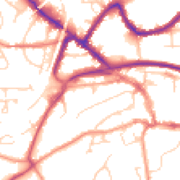 Daytime road noise heatmap for RH19 1BW