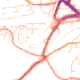 Daytime road noise heatmap for RH19 1DG