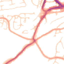Daytime road noise heatmap for RH19 1DH
