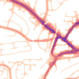 Daytime road noise heatmap for RH19 1DP
