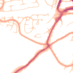 Daytime road noise heatmap for RH19 1DQ