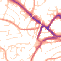 Daytime road noise heatmap for RH19 1DW