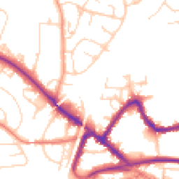 Daytime road noise heatmap for RH19 1EA