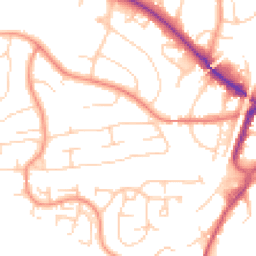 Daytime road noise heatmap for RH19 1JF